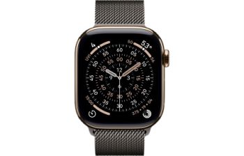 Apple Watch Series 11, 42 mm, Gold Titanium GPS+Cellular, Slate Milanese Loop 